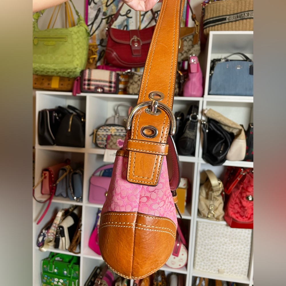 Coach Y2K Barbie Pink Soho Signature Mini C Logo Shoulder Bag- F10926 💕 - Picture 8 of 17